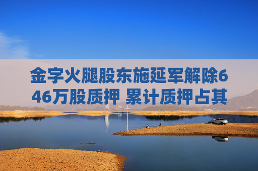金字火腿股東施延軍解除646萬股質(zhì)押 累計質(zhì)押占其持股67.74%
