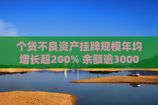 個(gè)貸不良資產(chǎn)掛牌規(guī)模年均增長(zhǎng)超200% 余額逾3000億 玩家不斷入局