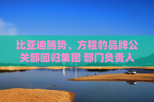 比亞迪騰勢、方程豹品牌公關(guān)部回歸集團 部門負責(zé)人均為李云飛