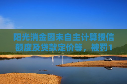 陽光消金因未自主計算授信額度及貸款定價等，被罰140萬元