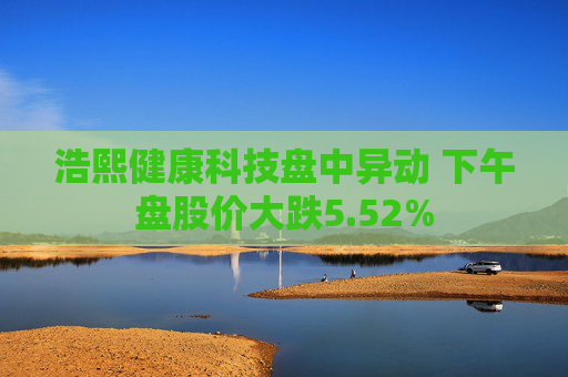 浩熙健康科技盤中異動(dòng) 下午盤股價(jià)大跌5.52%