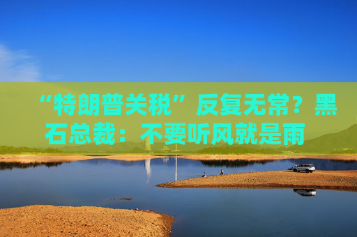 “特朗普關(guān)稅”反復(fù)無常？黑石總裁：不要聽風(fēng)就是雨 倉促做決定！