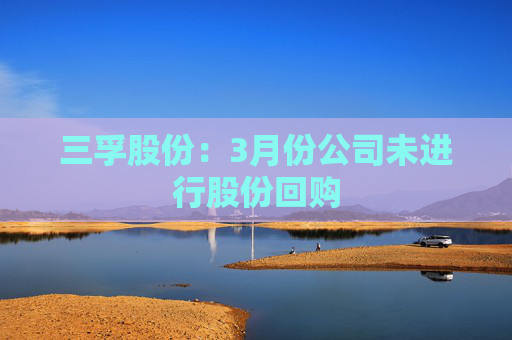 三孚股份：3月份公司未進(jìn)行股份回購(gòu)