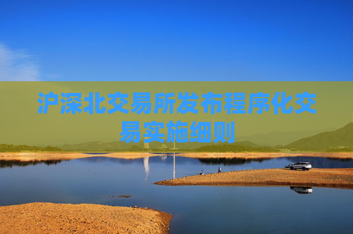 滬深北交易所發(fā)布程序化交易實施細則  第1張