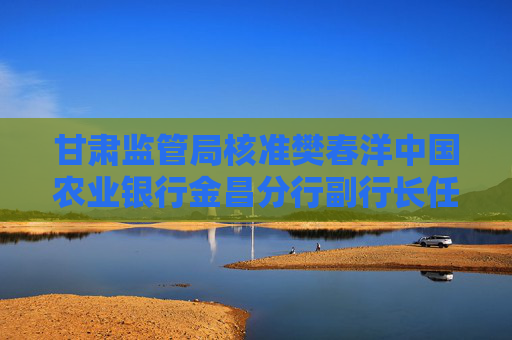 甘肅監(jiān)管局核準(zhǔn)樊春洋中國農(nóng)業(yè)銀行金昌分行副行長任職資格