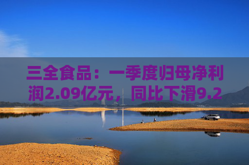 三全食品：一季度歸母凈利潤2.09億元，同比下滑9.22%