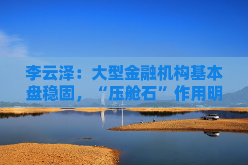 李云澤：大型金融機構基本盤穩(wěn)固，“壓艙石”作用明顯