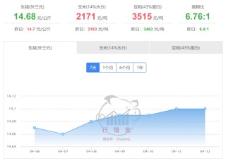 2025年4月13日國內(nèi)生豬價格一覽