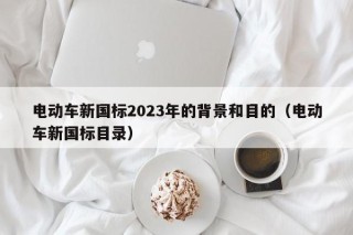 電動(dòng)車新國(guó)標(biāo)2023年的背景和目的（電動(dòng)車新國(guó)標(biāo)目錄）