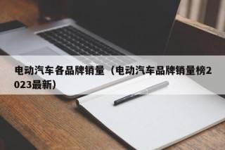 電動(dòng)汽車各品牌銷量（電動(dòng)汽車品牌銷量榜2023最新）