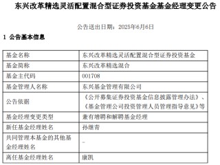康凱1413%換手率后閃電離任！孫繼青“二進(jìn)宮”揭秘東興基金戰(zhàn)略深意