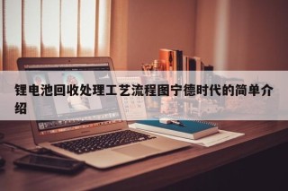 鋰電池回收處理工藝流程圖寧德時代的簡單介紹
