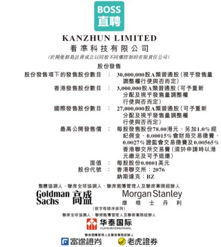 BOSS直聘招股，擬融資最高23.4億，三年前香港上市未募資