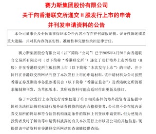 正式申請！賽力斯赴港上市
