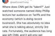 特朗普：CNN記者三流水平 全是失敗者