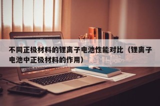 不同正極材料的鋰離子電池性能對比（鋰離子電池中正極材料的作用）