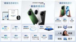 vivo X Fold5發(fā)布：能和蘋果生態(tài)互補(bǔ)的三防大折疊手機(jī)