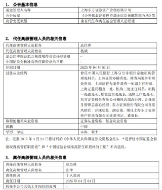 東證資管總經(jīng)理張鋒離職 任職三年九個月資管規(guī)模縮水引關(guān)注