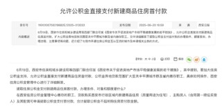 公積金可用作首付款，30城已依次實(shí)施