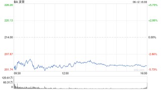 波音股價(jià)一度下跌5.9% 印度航空一架客機(jī)墜毀