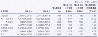 申萬(wàn)宏源去年?duì)I收增長(zhǎng)超15%，投行業(yè)務(wù)收入降逾27%