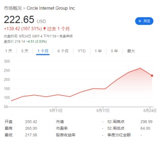 暴漲750%后，“木頭姐”減倉(cāng)了，“穩(wěn)定幣第一股”Circle終于大跌了
