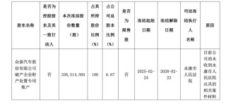 眾泰汽車又爆債務(wù)逾期！重整三年后余波不斷
