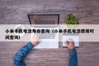 小米手機電池壽命查詢（小米手機電池使用時間查詢）