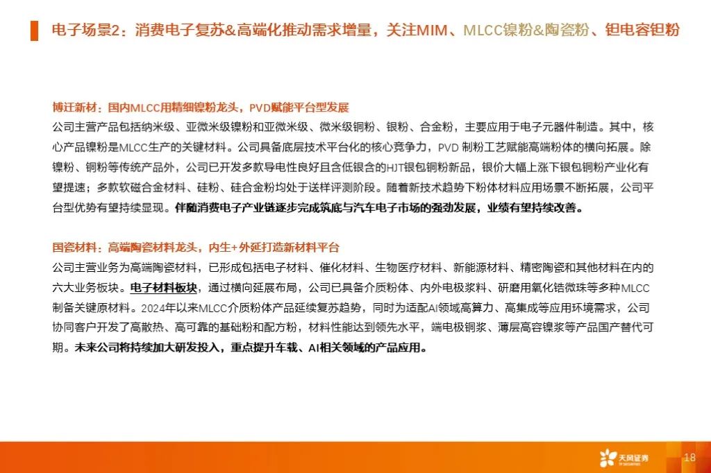 金屬新材料2025年度策略：材料賦能新質(zhì)生產(chǎn)力 | 天風(fēng)金屬新材料劉奕町團(tuán)隊(duì)  第18張