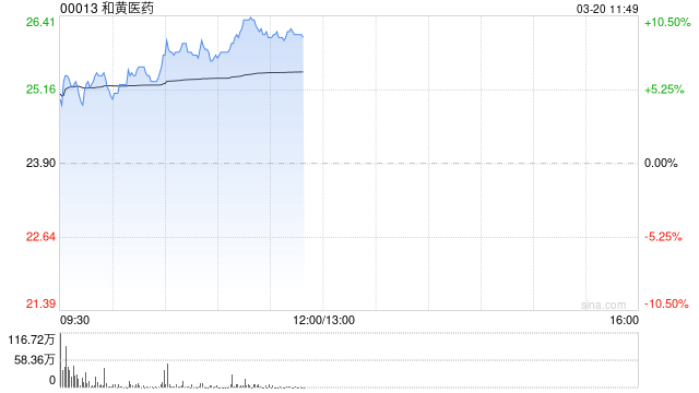 和黃醫(yī)藥早盤漲逾6% 全年收入純利同比顯著下滑  第1張