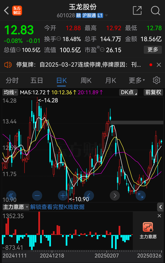 玉龍股份擬主動退市，自3月27日開市起停牌  第2張