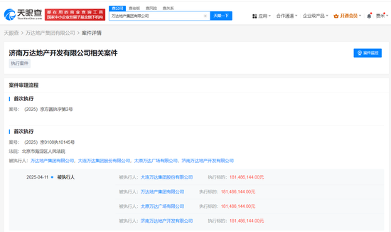 萬(wàn)達(dá)集團(tuán)，再被執(zhí)行超1.8億元！ 被執(zhí)行總金額高達(dá)65.78億元  第1張