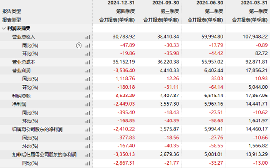 營收三連降！ST九芝2024年凈利潤暴跌27%  第2張