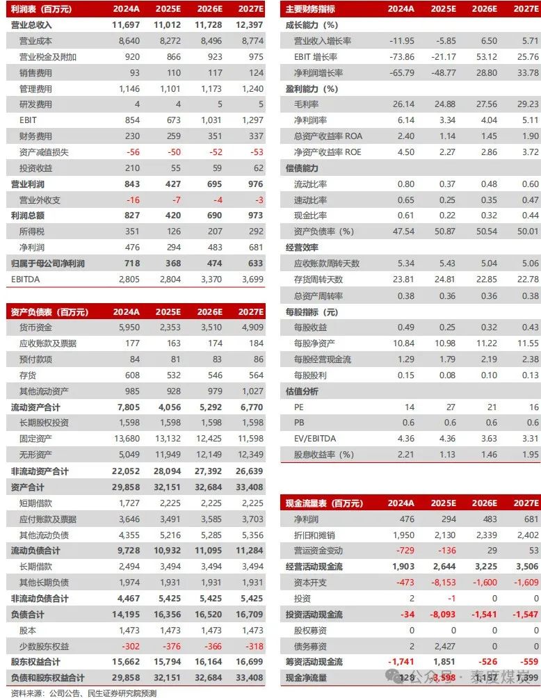 【民生能源】蘭花科創(chuàng)2024年年報(bào)及2025年一季報(bào)點(diǎn)評(píng)：業(yè)績(jī)低于預(yù)期，25年煤炭產(chǎn)銷同比恢復(fù)  第2張