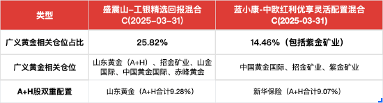 風格相似！工銀瑞信盛震山PK中歐基金藍小康，誰更牛？黃金倉位均超10%，港股A股跨市場雙重配置  第3張