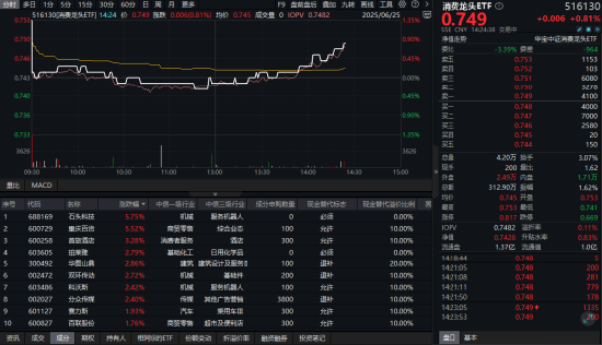 提振消費(fèi)再出政策利好！大消費(fèi)反攻，消費(fèi)龍頭ETF（516130）午后翻紅！布局時(shí)機(jī)已至？  第1張